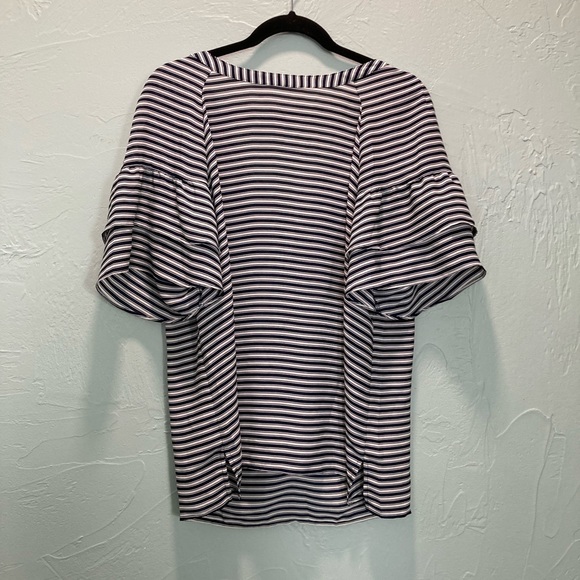 LOFT Tops - Loft- Blue and white blouse 
Large